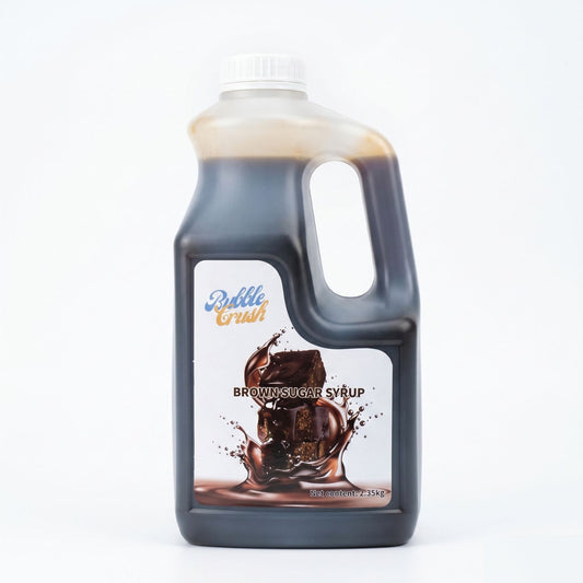 Brown Sugar Syrup - Smearing Less Sweet Version 2.35KG- Rich Caramelized Bubble Pearl Coating Sweetener UK
