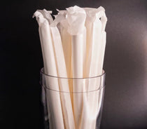 Pack of Individually Wrapped Biodegradable Boba Straws (12mm x 230mm) for bubble tea and thick drinks in the UK.