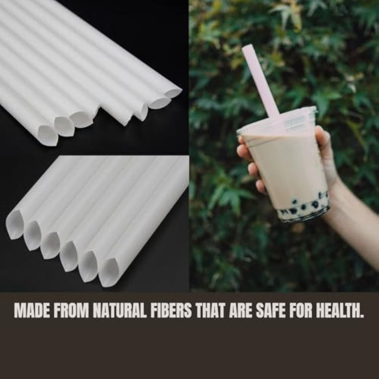 Biodegradable PLA Straws 12mm*230mm / 6mm*230mm | Individually Wrapped UK