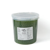 Premium Vegan Green Apple Popping Pearls, ready-to-use topping for smoothies, cocktails, and desserts.