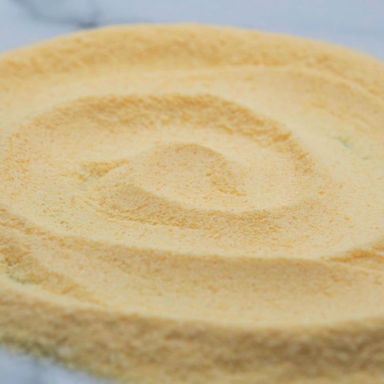 1kg bag of premium Vegan Mango Bubble Tea Powder for making instant tropical fruit milk tea in the UK.