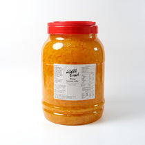 Premium Mango Coconut Jelly, Vegan and Taiwan-Made chewy topping for bubble tea and frozen yogurt.