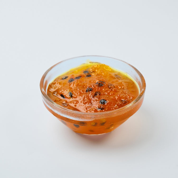 Bubble Crush Passion Fruit Jam large format jar displaying the brand name and the 4.2kg net weight for wholesale cafe use.