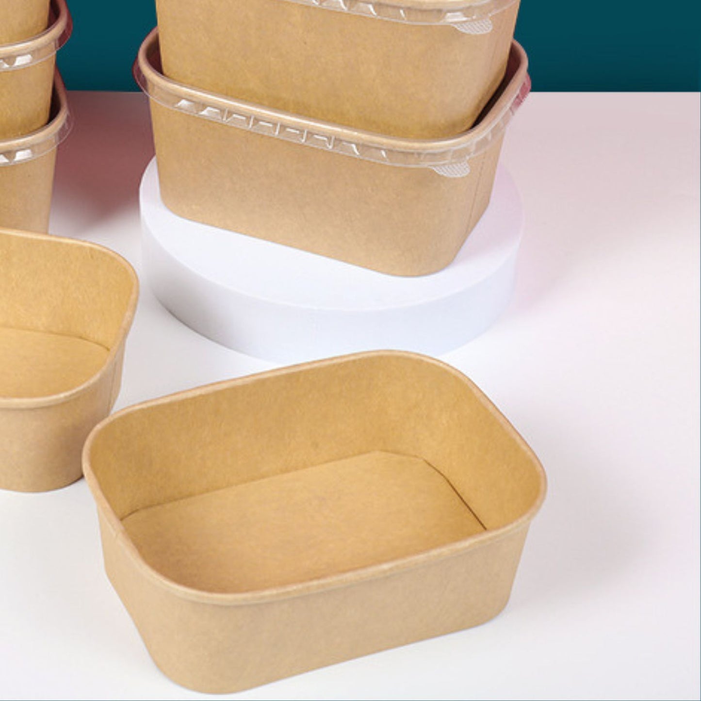 500ml Food Containers 300Pcs | Clamshell Takeaway Boxes 12.2x17x4.3cm