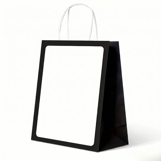 Kraft Paper Bags | 400Pcs |Double-Cup Carrier with Cotton Rope Handles - 21x11x27cm