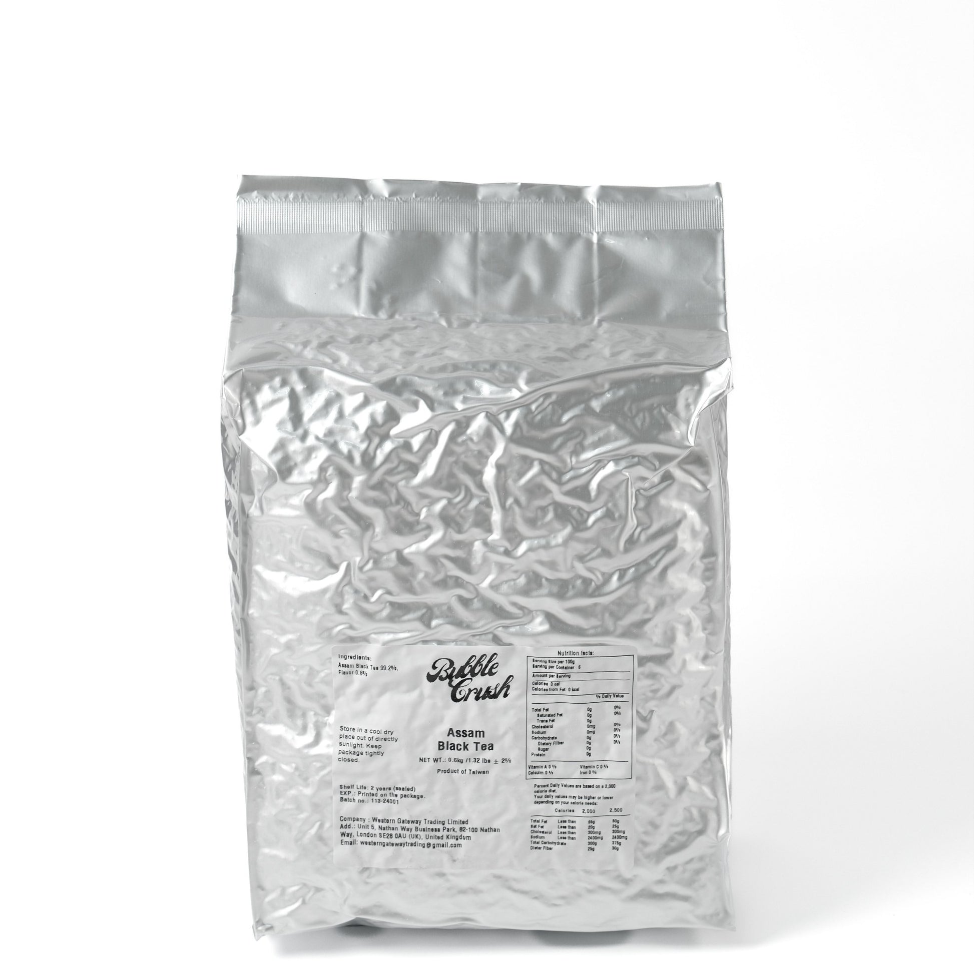 Deep, rich amber-coloured Assam Black Tea infusion, highlighting the full oxidation and strength of the loose leaf tea.