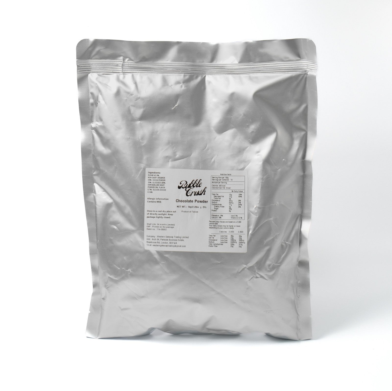 Versatile Chocolate Powder mix used to make bubble tea, milkshake, and hot chocolate.