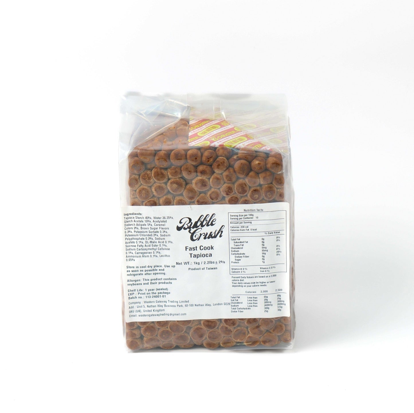 Authentic Black Tapioca Pearls, 15-minute quick-cook ingredient for home use and large volume bubble tea shops.