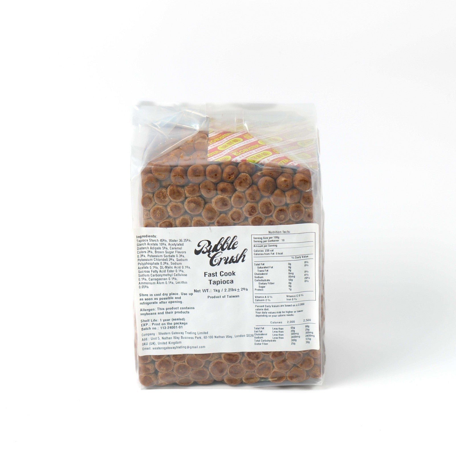 Authentic Black Tapioca Pearls, 15-minute quick-cook ingredient for home use and large volume bubble tea shops.