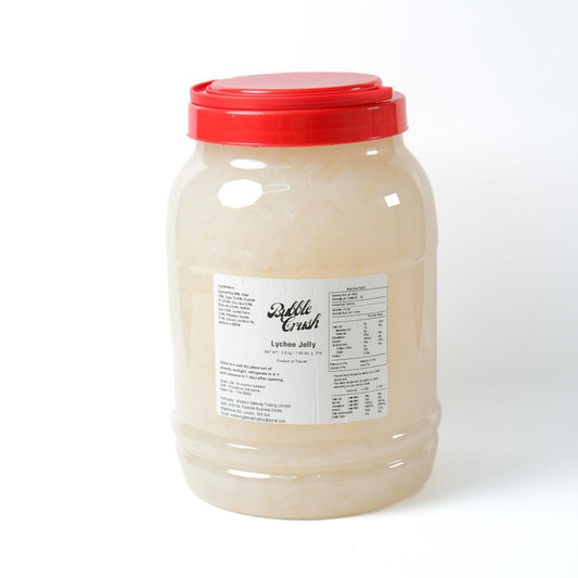 Premium Lychee Coconut Jelly Cubes (4KG), Vegan and Taiwan-Made topping for drinks and desserts.