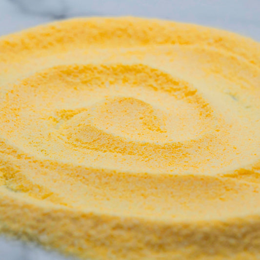 1kg bag of premium Vegan Mango Bubble Tea Powder for making instant tropical fruit milk tea in the UK.